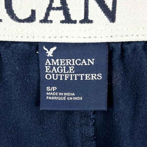 American Eagle Outfitters Eagle Logo Print Pajama Sleep Pants - Picture 4 of 8